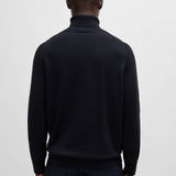 Maglia a collo alto cotone e cashmere 50527573 10265865 01 404 BOSS Dark blue 