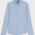 Camicia slim fit in tessuto performance 50533434 10253542 01 450 BOSS Light pastel blue 