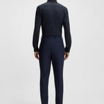 Camicia slim fit in tessuto performance 50545163 10268245 01 404 BOSS Dark blue 