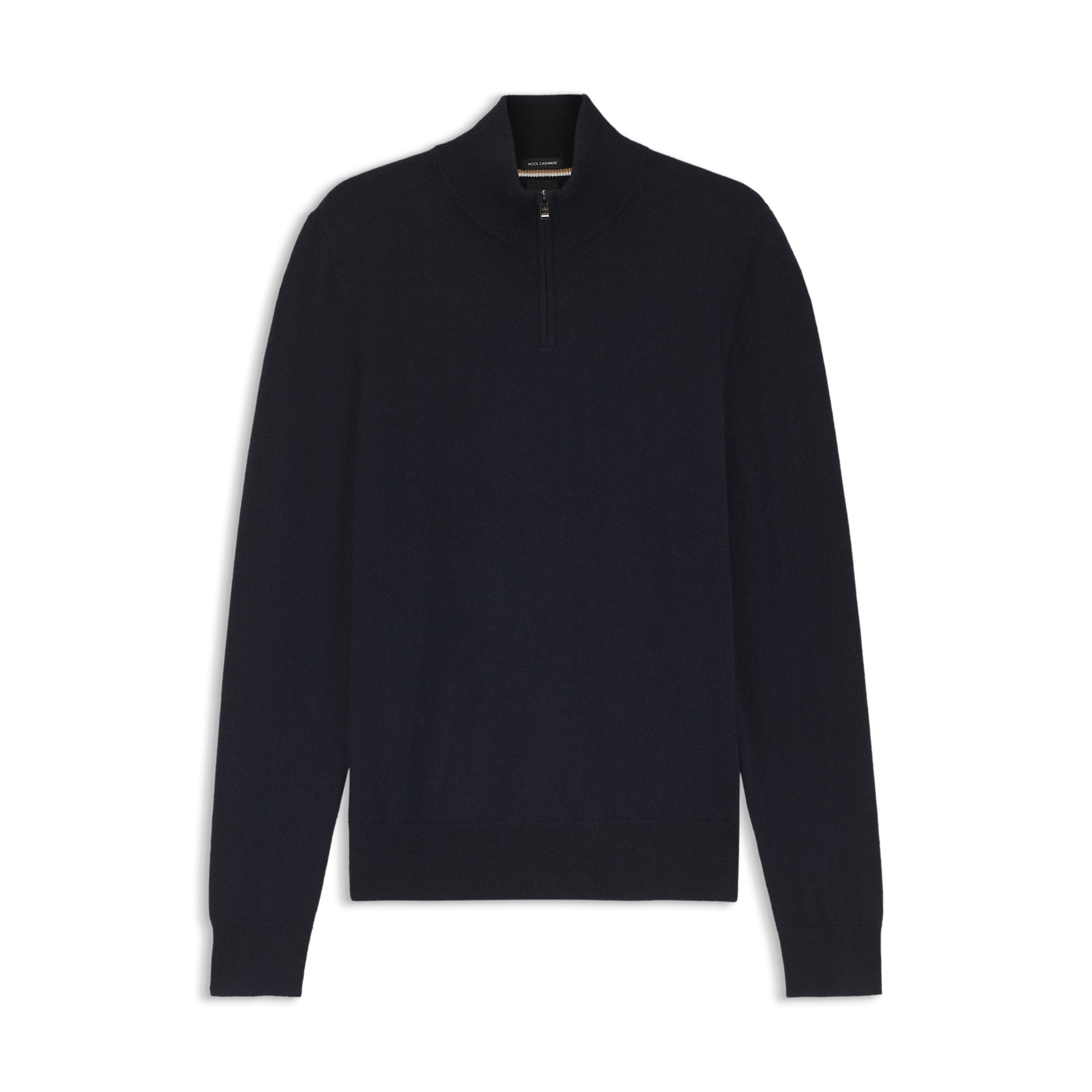 Maglia mezza zip in lana cachemire 50549984 10274962 01 404 BOSS Dark blue 