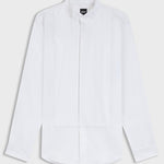 Camicia con collo in piedi e polso da gemelli 50550662 10272509 01 100 BOSS White 