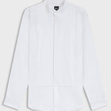 Camicia con collo in piedi e polso da gemelli 50550662 10272509 01 100 BOSS White 