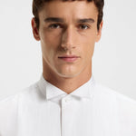 Camicia con collo in piedi e polso da gemelli 50550662 10272509 01 100 BOSS White 