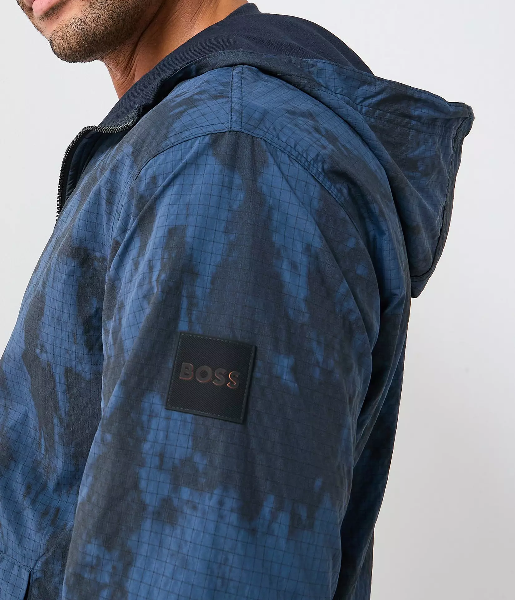 Felpa giubbotto tecnica reversibile 50550858 10257973 01 404 BOSS Dark blue 