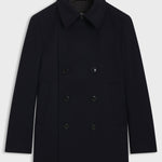 Peacoat in lana e cachemire 50551081 10273687 01 404 BOSS Dark blue 