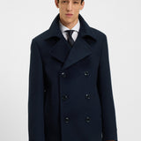 Peacoat in lana e cachemire 50551081 10273687 01 404 BOSS Dark blue 