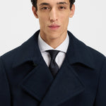 Peacoat in lana e cachemire 50551081 10273687 01 404 BOSS Dark blue 