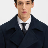 Peacoat in lana e cachemire 50551081 10273687 01 404 BOSS Dark blue 