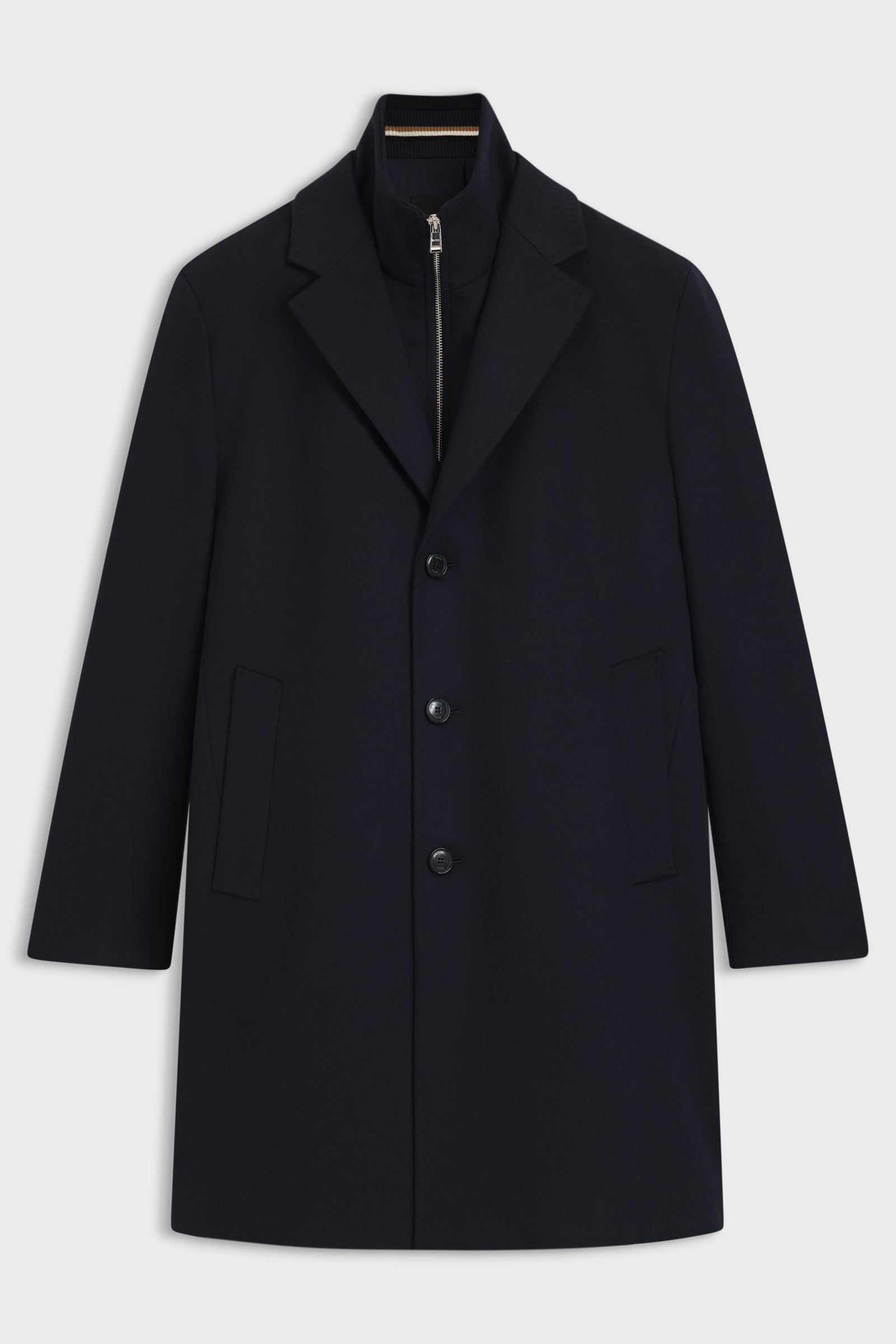 Cappotto in lana e cachemire con interno staccabile 50551085 10273687 01 404 BOSS Dark blue 