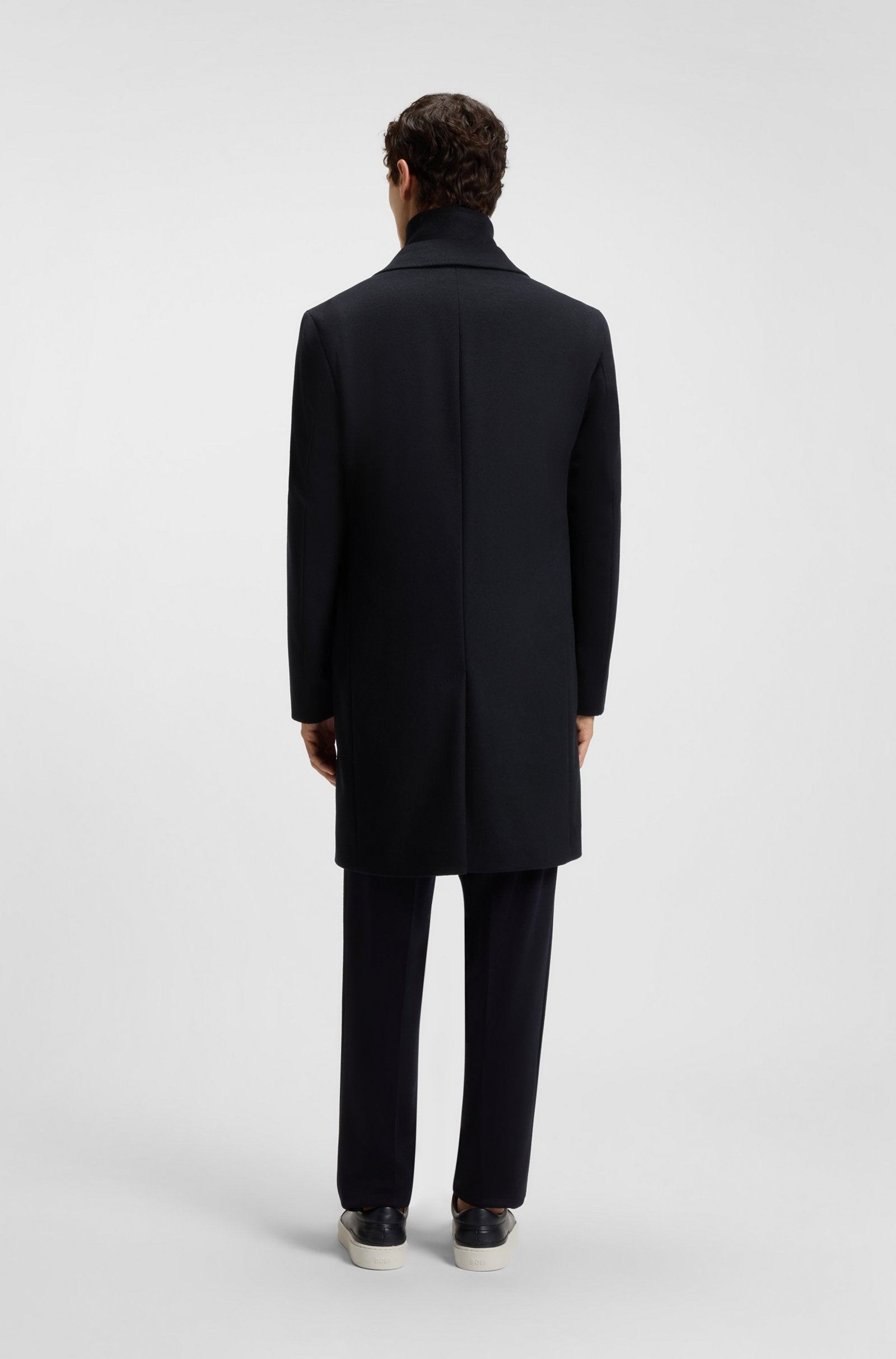 Cappotto in lana e cachemire con interno staccabile 50551085 10273687 01 404 BOSS Dark blue 