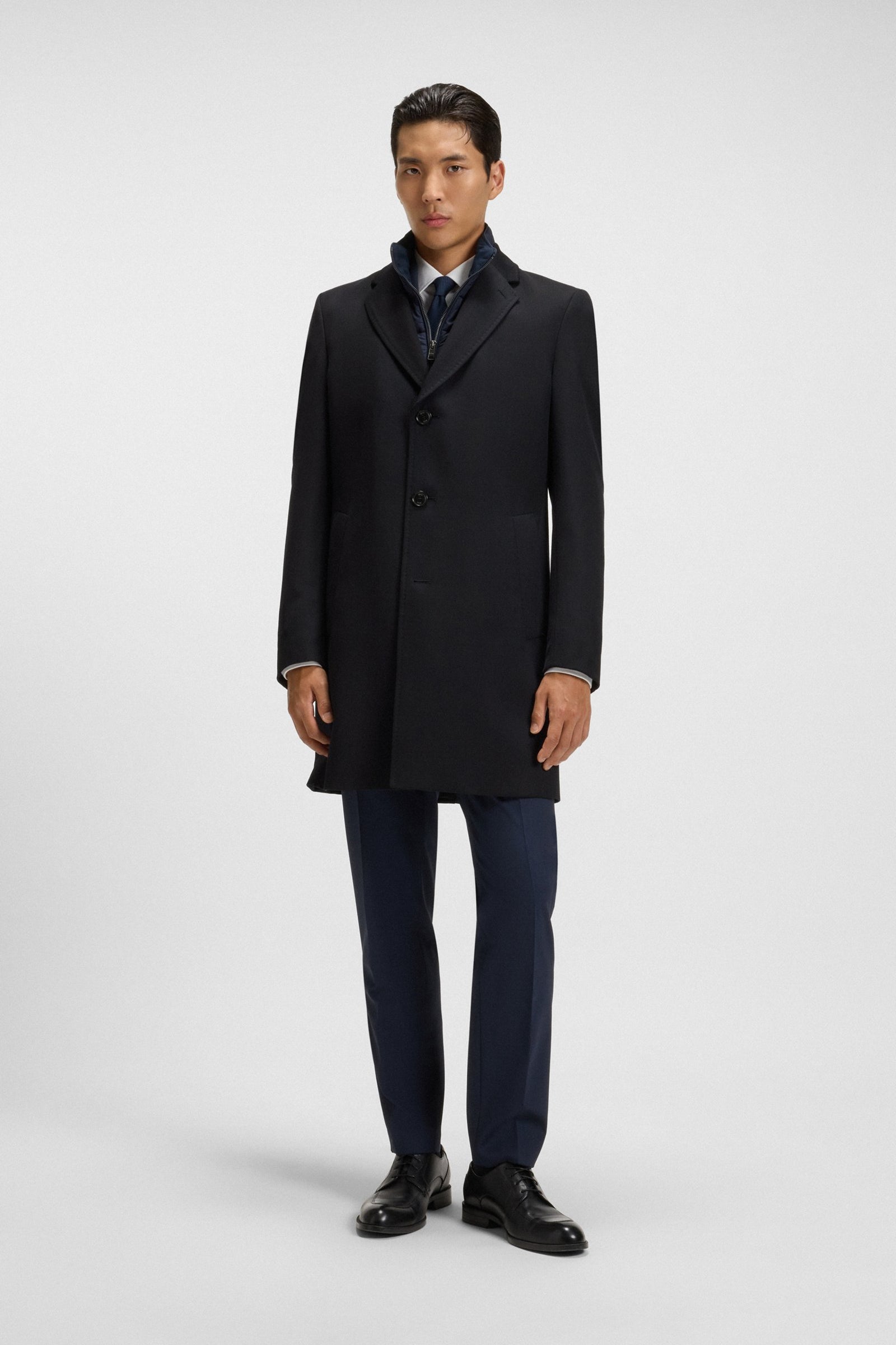 Cappotto idrorepellente con gilet staccabile 50551117 10275313 01 404 BOSS Dark blue 