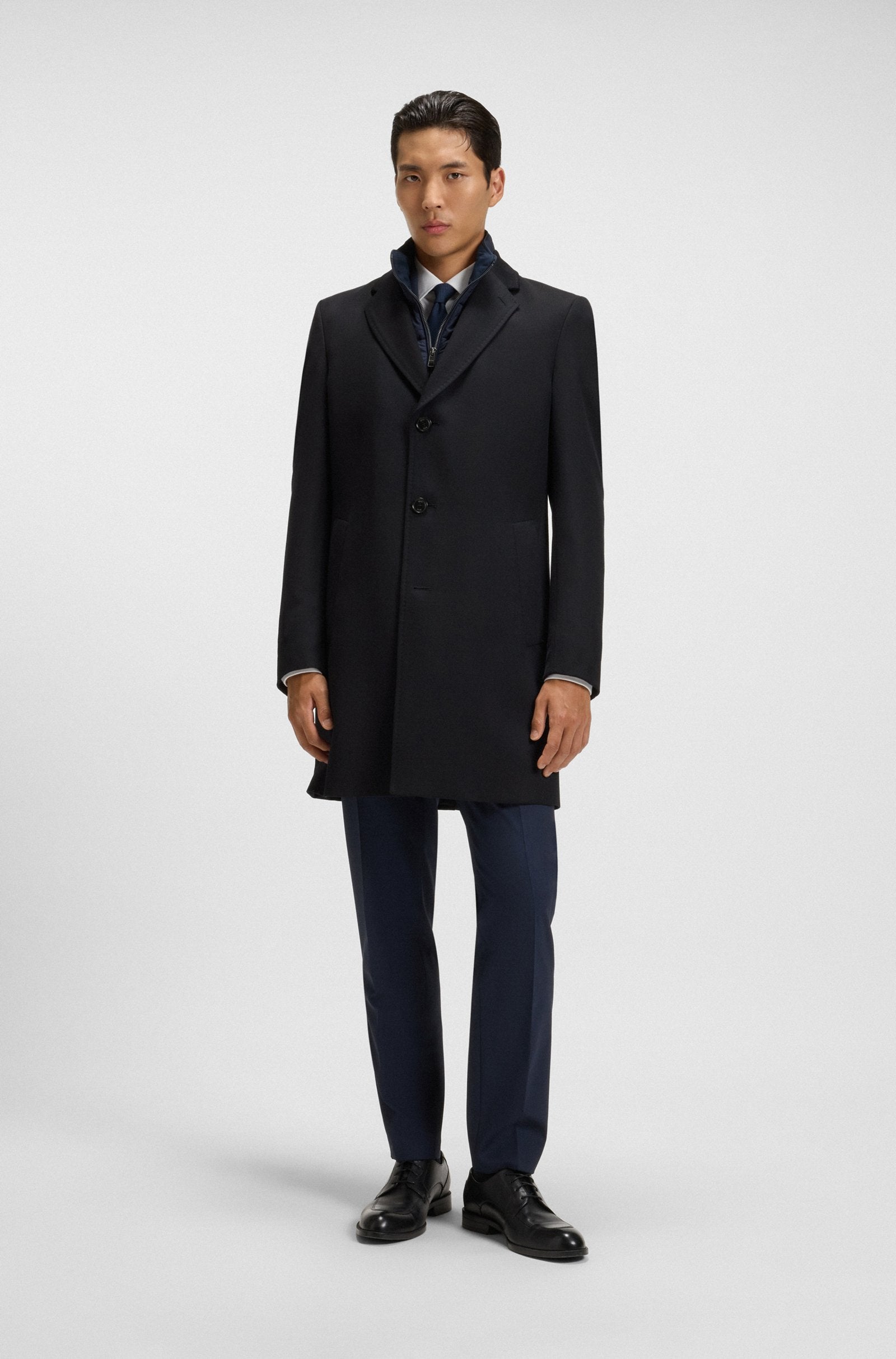 Cappotto idrorepellente con gilet staccabile 50551117 10275313 01 404 BOSS Dark blue 