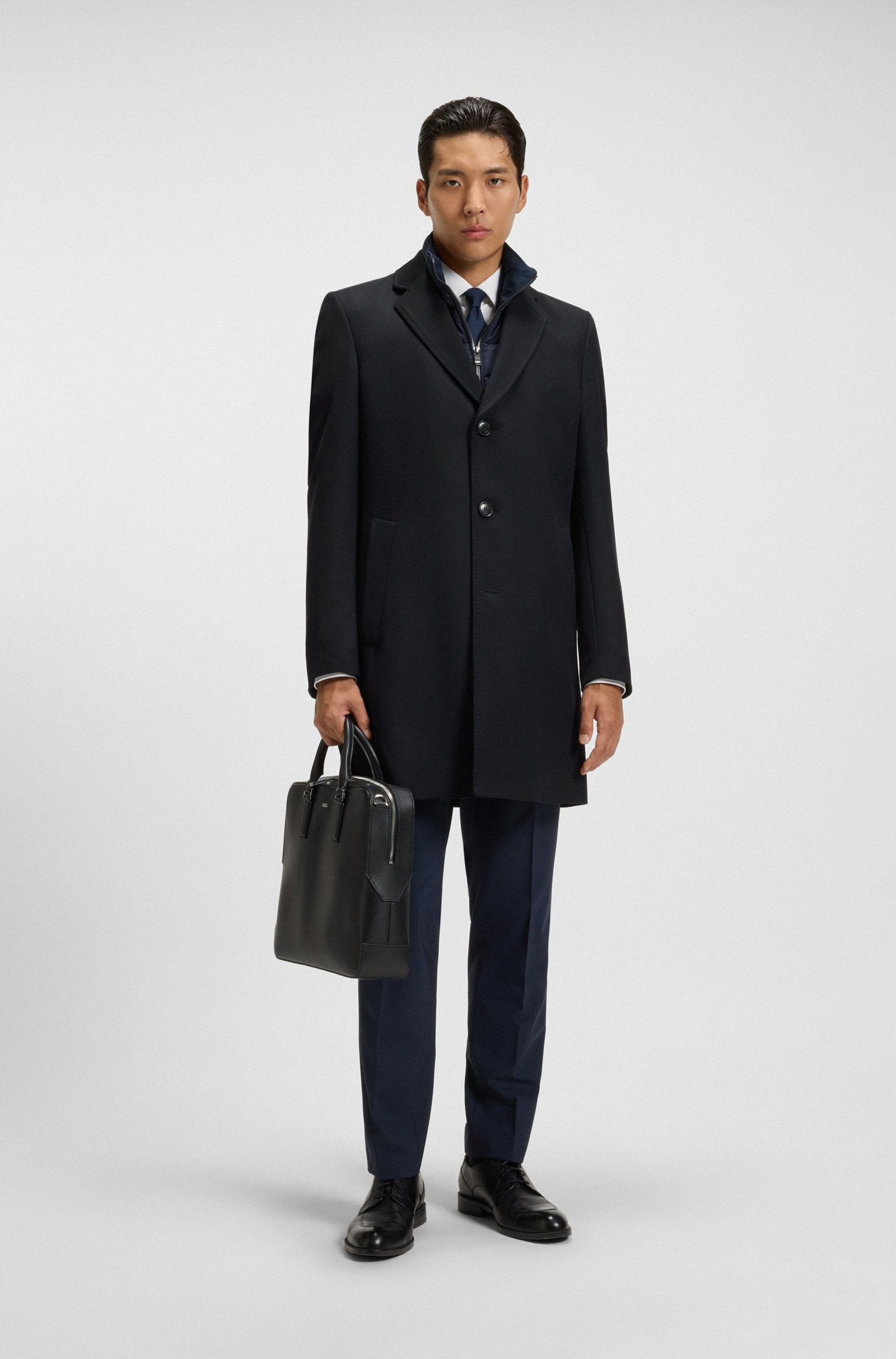 Cappotto idrorepellente con gilet staccabile 50551117 10275313 01 404 BOSS Dark blue 