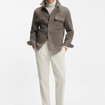 Pantalone in velluto elasticizzato 50551574 10243907 01 131 BOSS Open white 