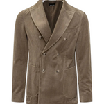 Giacca doppiopretto in velluto 50551597 10243907 01 245 BOSS Open brown 