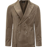 Giacca doppiopretto in velluto 50551597 10243907 01 245 BOSS Open brown 