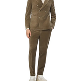 Giacca doppiopretto in velluto 50551597 10243907 01 245 BOSS Open brown 