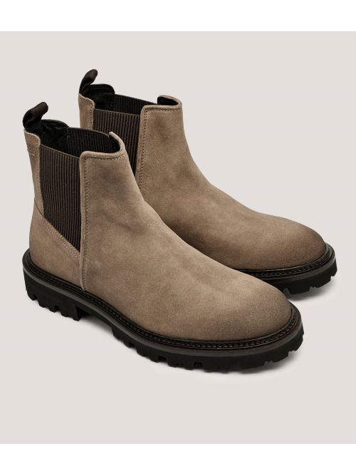 Stivali in suede 50552572 10262618 01 260 BOSS Beige 