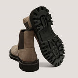 Stivali in suede 50552572 10262618 01 260 BOSS Beige 