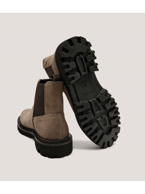 Stivali in suede 50552572 10262618 01 260 BOSS Beige 
