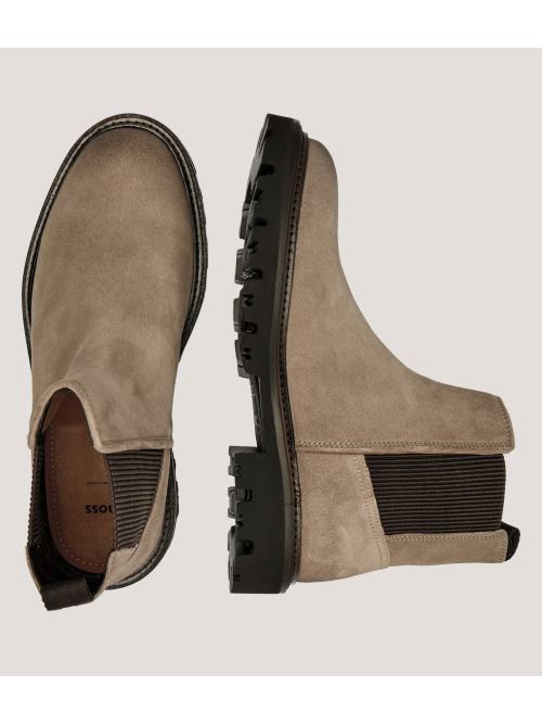 Stivali in suede 50552572 10262618 01 260 BOSS Beige 