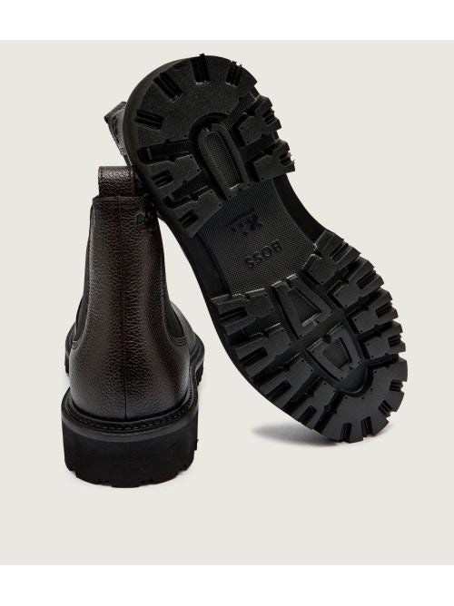 Stivali in pelle 50552573 10266544 01 205 BOSS Dark brown 