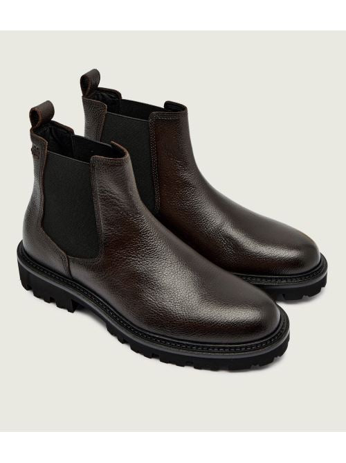Stivali in pelle 50552573 10266544 01 205 BOSS Dark brown 