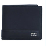 Portafoglio in pelle effetto saffiano 50552868 10269711 01 405 BOSS Dark blue 