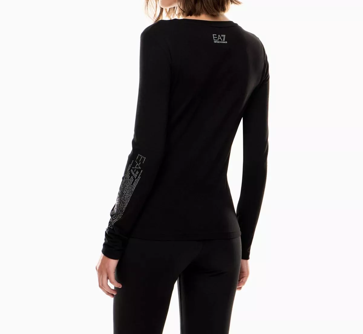 T-Shirt manica lunga 7W000522 AF10373 UC001 EA7 Black 