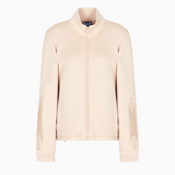 Felpa con zip logata 7W000523 AF13151 U1046 EA7 Beige 