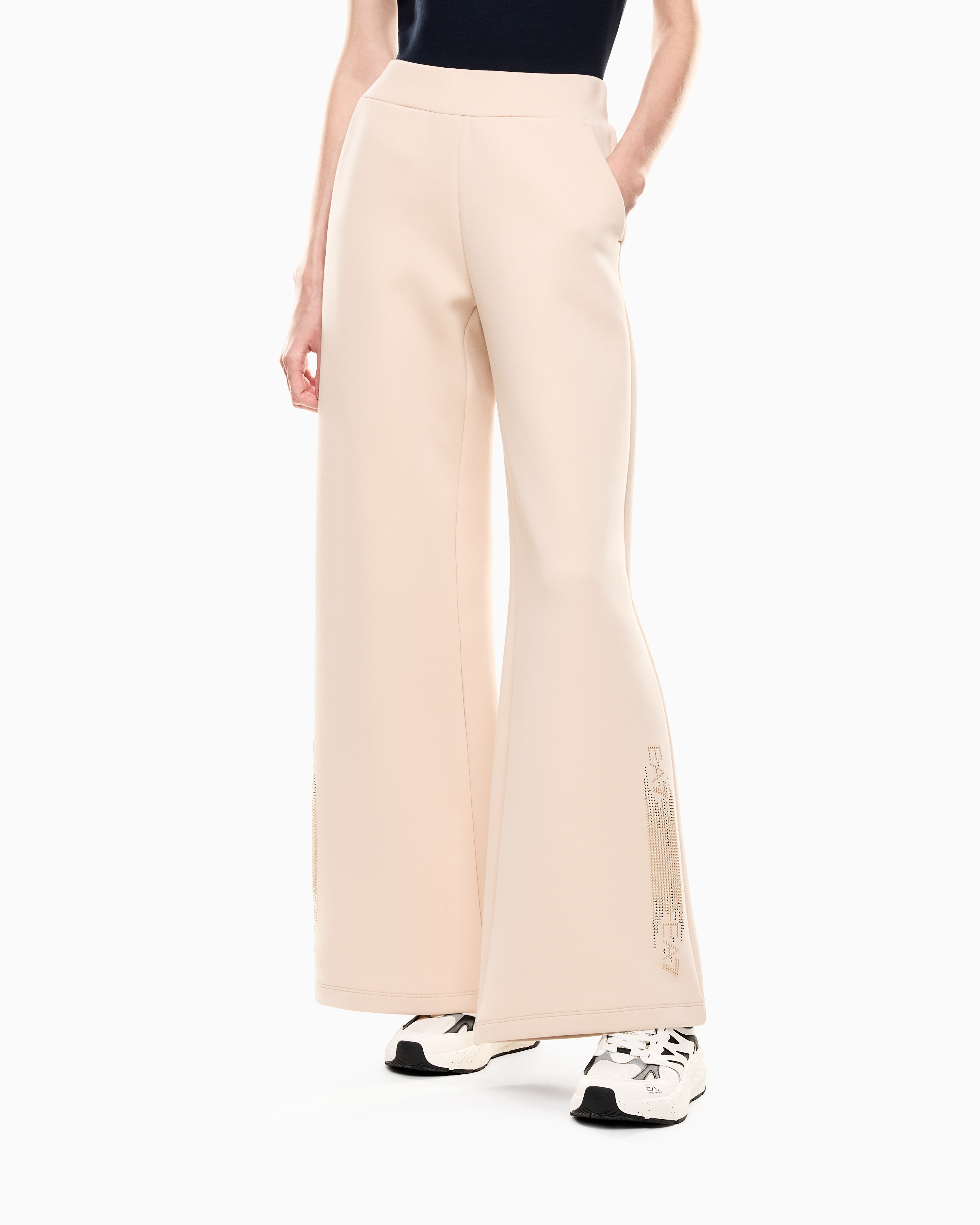 Pantalone in jersey 7W000526 AF13151 U1046 EA7 Beige 