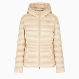 Piumino con cappuccio 7W000684 AF12475 U1046 EA7 Beige 