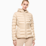 Piumino con cappuccio 7W000684 AF12475 U1046 EA7 Beige 