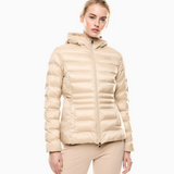 Piumino con cappuccio 7W000684 AF12475 U1046 EA7 Beige 