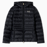 Piumino con cappuccio 7W000684 AF12475 UC0001 EA7 Black 