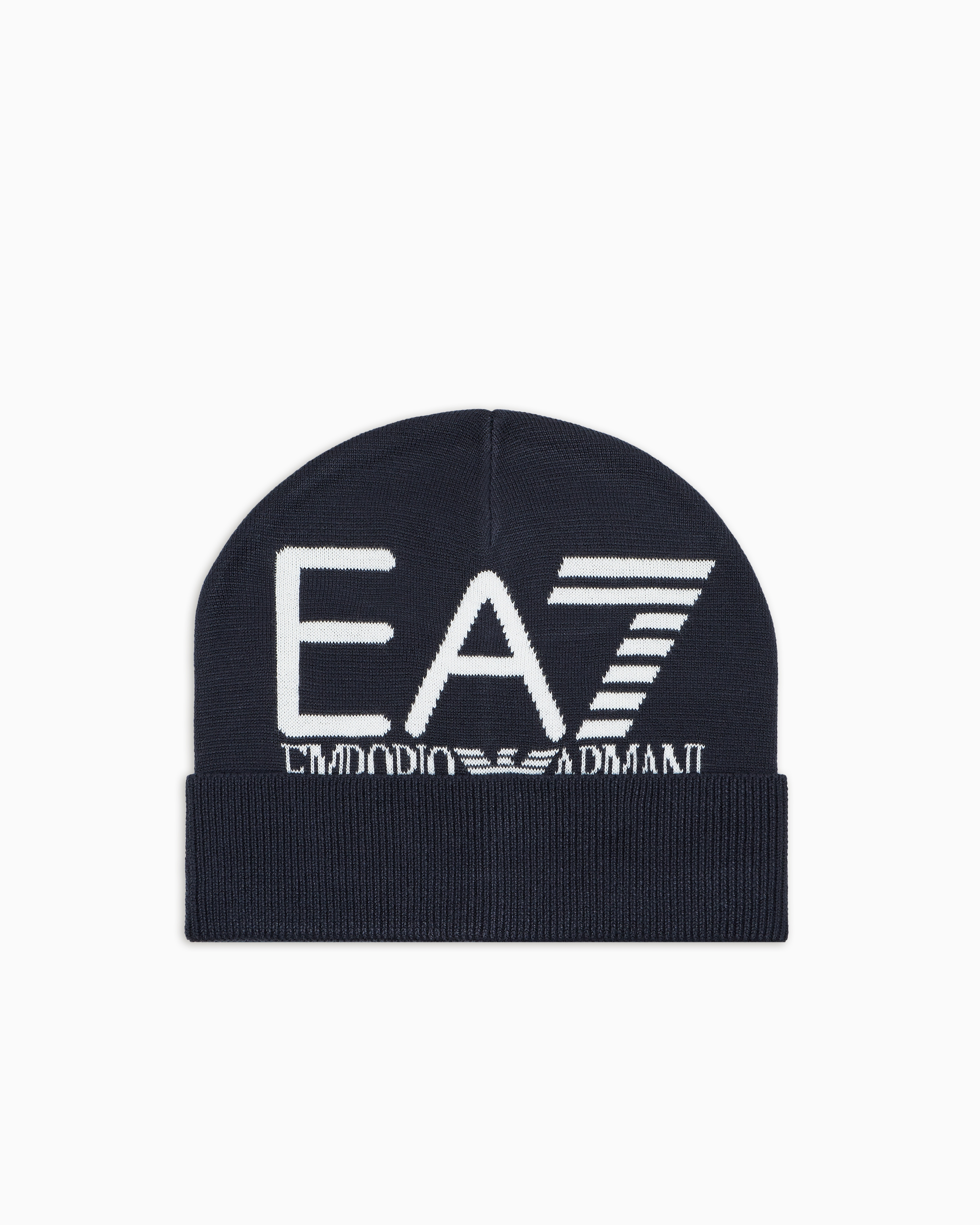 Cappello in lana logato 7X000006 AF11994 MB038 EA7 Blue navy 