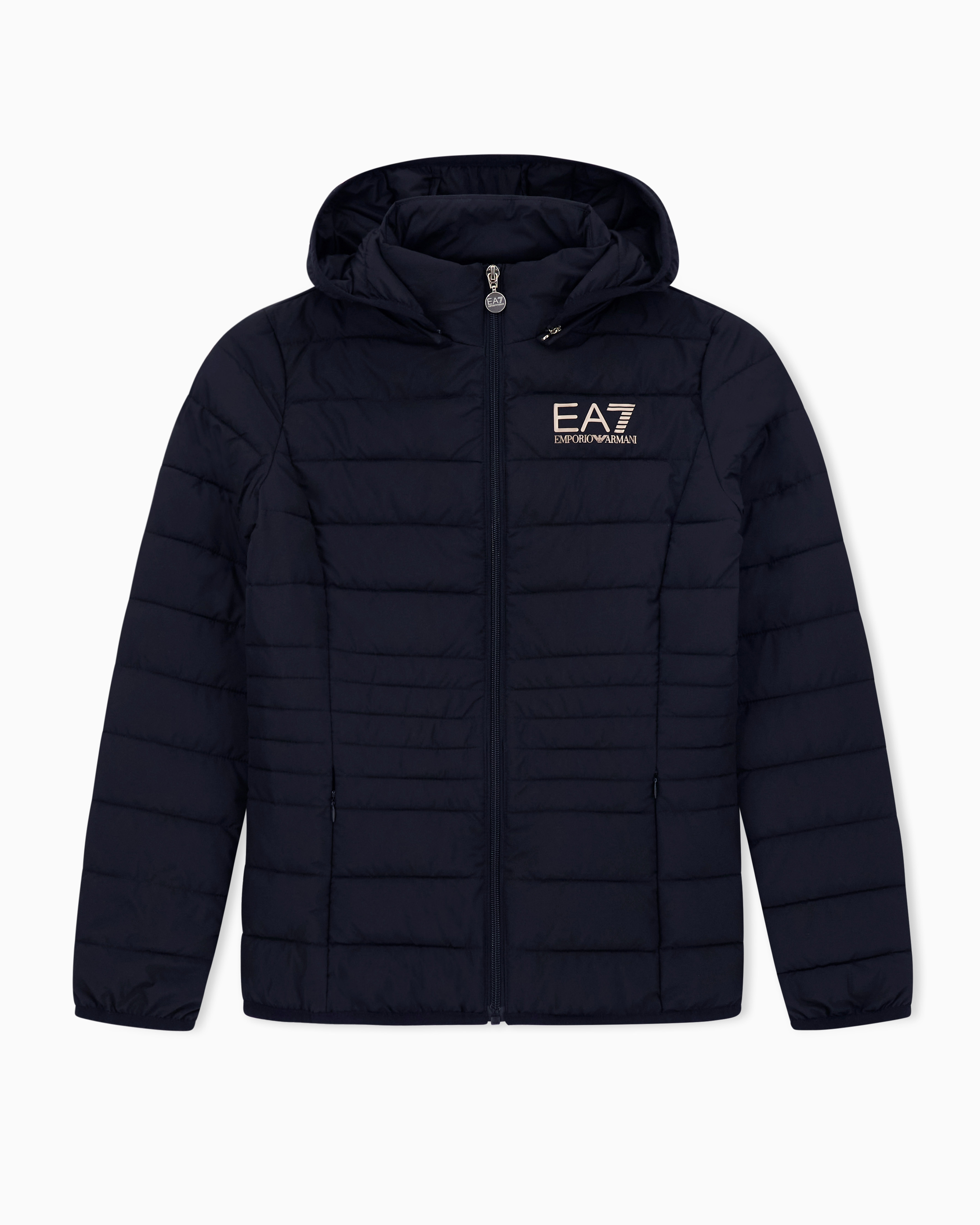 Piumino con cappuccio staccabile 8NTB23 TNF8Z 0200 EA7 Black 
