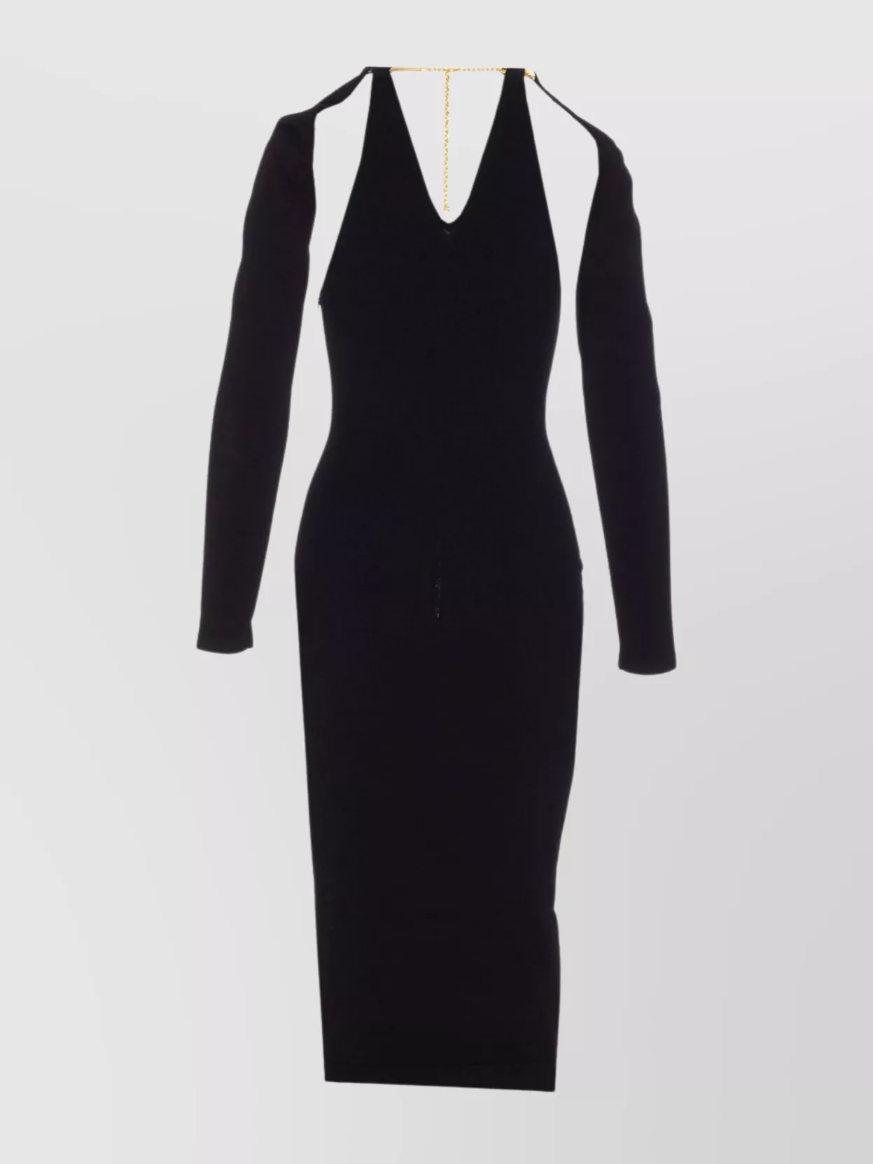 Abito scollato manica lunga AM11S58E2 110 ELISABETTA FRANCHI Black 