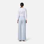 Body in popeline di cotone con dettagli smoking CB00256E2 100 ELISABETTA FRANCHI Bianco 