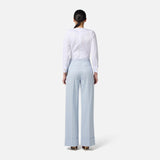 Body in popeline di cotone con dettagli smoking CB00256E2 100 ELISABETTA FRANCHI Bianco 