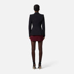 Giacca in crêpe leggero GI15456E2 110 ELISABETTA FRANCHI Nero 