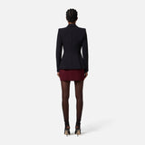 Giacca in crêpe leggero GI15456E2 110 ELISABETTA FRANCHI Nero 