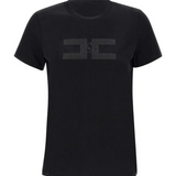 T-shirt in jersey di cotone MA00756E2 110 ELISABETTA FRANCHI Nero 