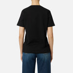 T-shirt in jersey di cotone con stampa MA63D56E2 110 ELISABETTA FRANCHI Nero 