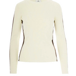 Maglia in viscosa con bande lucide MK03S56E2 EG2 ELISABETTA FRANCHI Milk/coffee 