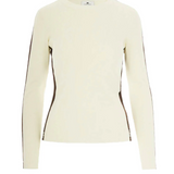 Maglia in viscosa con bande lucide MK03S56E2 EG2 ELISABETTA FRANCHI Milk/coffee 
