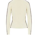 Maglia in viscosa con bande lucide MK03S56E2 EG2 ELISABETTA FRANCHI Milk/coffee 