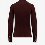 Maglia collo alto in lana MK11B56E2 EA4 ELISABETTA FRANCHI Merlot 