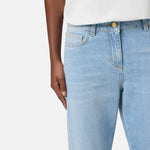 Jeans in denim con strass PJ06N56E2 192 ELISABETTA FRANCHI Light blue 