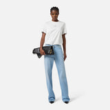 Jeans in denim con strass PJ06N56E2 192 ELISABETTA FRANCHI Light blue 